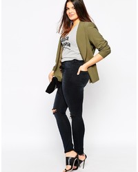 Женский оливковый пиджак от Asos