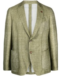 Мужской оливковый пиджак от Lardini