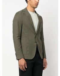 Мужской оливковый пиджак от Manuel Ritz