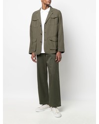 Мужской оливковый пиджак от Barbour