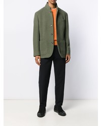 Мужской оливковый пиджак от Brunello Cucinelli