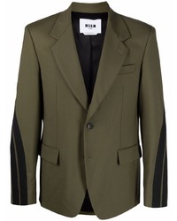 Мужской оливковый пиджак от MSGM