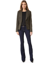 Женский оливковый пиджак от Veronica Beard