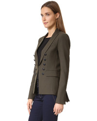 Женский оливковый пиджак от Veronica Beard
