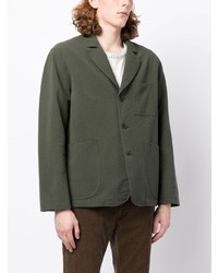 Мужской оливковый пиджак от YMC