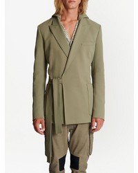 Мужской оливковый пиджак от Balmain