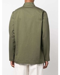 Мужской оливковый пиджак от Universal Works