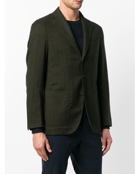 Мужской оливковый пиджак от Caruso