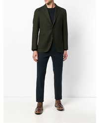 Мужской оливковый пиджак от Caruso