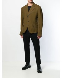 Мужской оливковый пиджак от Haider Ackermann