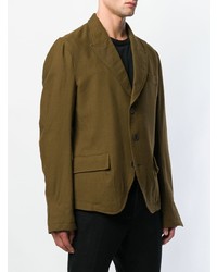 Мужской оливковый пиджак от Haider Ackermann