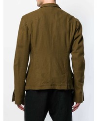 Мужской оливковый пиджак от Haider Ackermann