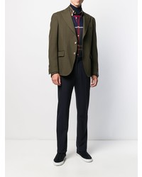 Мужской оливковый пиджак от Gabriele Pasini