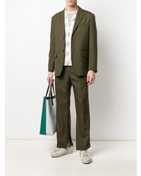 Мужской оливковый пиджак от Marni