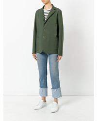 Мужской оливковый пиджак от Herno