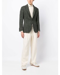 Мужской оливковый пиджак от Doppiaa