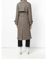 Женский оливковый плащ в клетку от Tagliatore