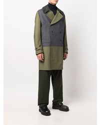 Мужской оливковый плащ от Junya Watanabe MAN