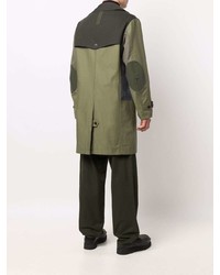 Мужской оливковый плащ от Junya Watanabe MAN