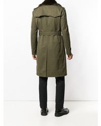 Мужской оливковый плащ от Tagliatore
