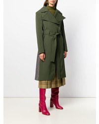 Женский оливковый плащ от Aalto
