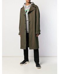 Мужской оливковый плащ от Maison Margiela