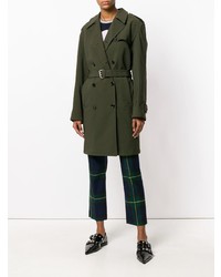 Женский оливковый плащ от Prada Vintage