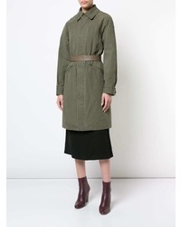 Женский оливковый плащ от A.P.C.