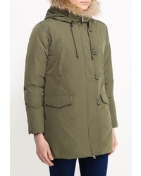 Женский оливковый пуховик от Bomboogie