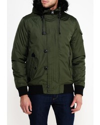 Мужской оливковый пуховик от D-struct