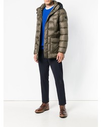 Мужской оливковый пуховик от Fay