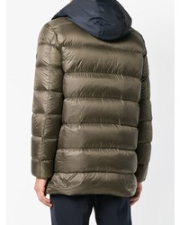 Мужской оливковый пуховик от Fay