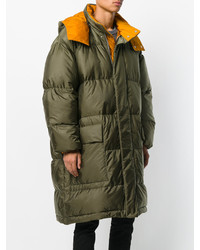 Мужской оливковый пуховик от Stella McCartney