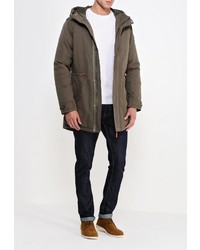 Мужской оливковый пуховик от Luhta