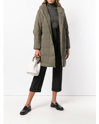 Женский оливковый пуховик от Plantation