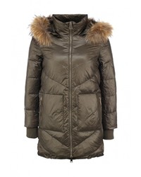 Женский оливковый пуховик от Motivi