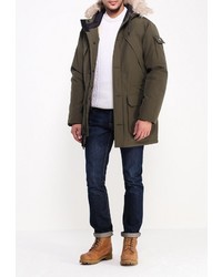 Мужской оливковый пуховик от Penfield