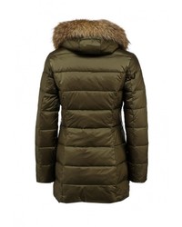 Женский оливковый пуховик от Tom Farr