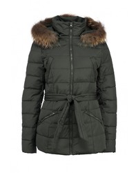 Женский оливковый пуховик от Tom Farr