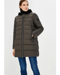 Женский оливковый пуховик от Tom Farr