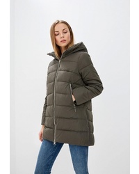 Женский оливковый пуховик от Winterra
