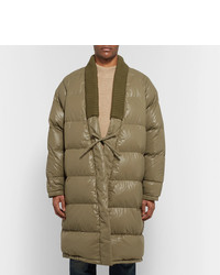 Мужской оливковый пуховик от VISVIM