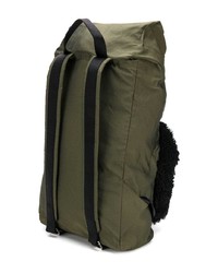 Мужской оливковый рюкзак из плотной ткани от Marni