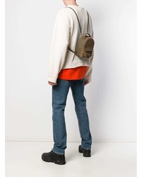 Мужской оливковый рюкзак из плотной ткани от Readymade