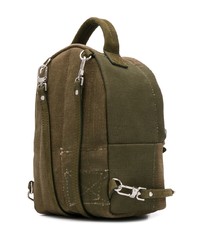 Мужской оливковый рюкзак из плотной ткани от Readymade