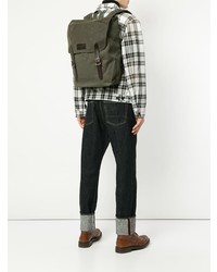 Мужской оливковый рюкзак из плотной ткани от Filson