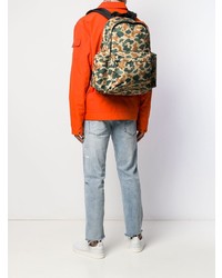Мужской оливковый рюкзак с камуфляжным принтом от Woolrich