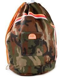 Мужской оливковый рюкзак с камуфляжным принтом от Sundek