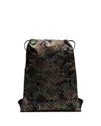 Мужской оливковый рюкзак с принтом от Valentino