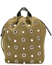 Женский оливковый рюкзак с украшением от 3.1 Phillip Lim